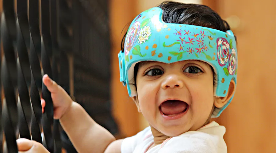 Baby joanna in a decorated doc band